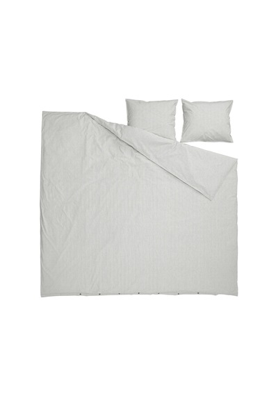 Ikea Solfıbbla Çift Kişilik Nevresim Takımı 220 X 240 Cm Beyaz - Gri