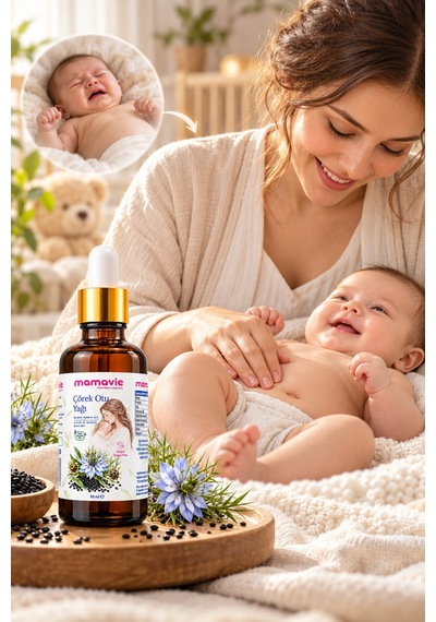Mamavie %100 Çörek Otu Yağı 50 Ml Doğal Soğuk Pres, Bitkisel Cilt, Saç Ve Vücut Bakım Yağı