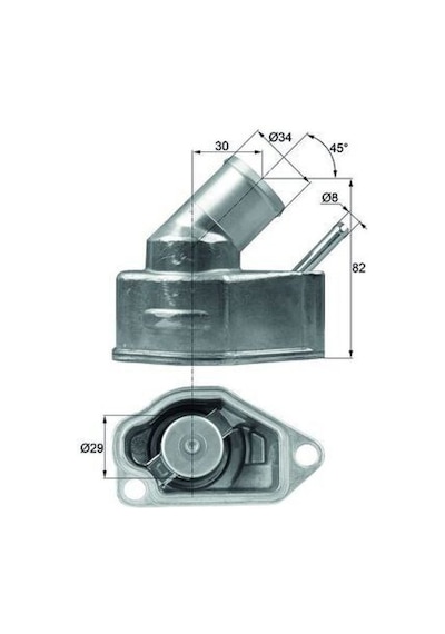 Termostat - 833 - Komple Astra F-g-vectra A-b 2.0 16v-1.8 - Almparca - 16v 92c
