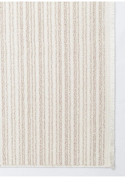 Eko Halı Mono Loop 03 Cream Beige Sisal Görünümlü Bukleli Kaymaz Tabanlı Yıkanabilir Halı Krem