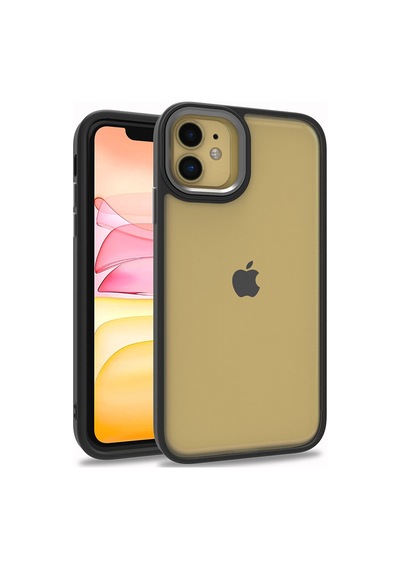 Zore İphone 11 Uyumlu Ogaa Flora Kılıf-siyah