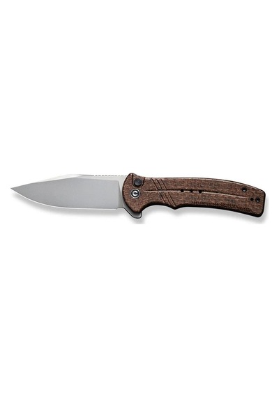 Civivi Cogent Flipper & Button Lock Knife Brown Micarta Handle Kamp Çakı Kahverengi