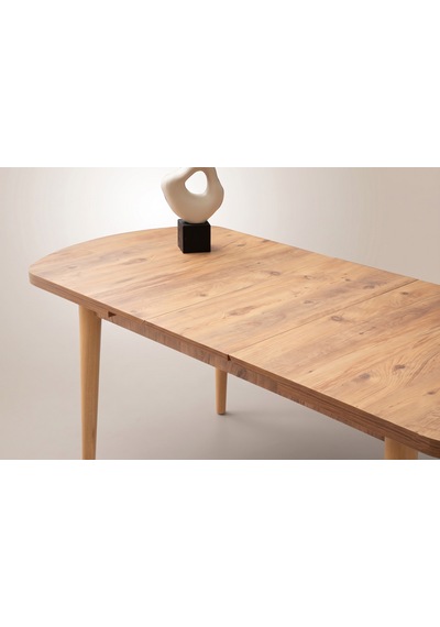 Kelebek Gizli Kaşıklıklı Açılır Mdf Masa Mutfak,salon,yemek Odası Masası 80x140 Cm Ceviz