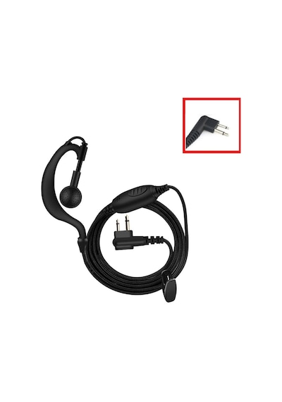 Motorola Rt-2 Cp-040 Cp-88 Cp-300 Dp-1400 Uyumlu Örgü Tip Telsiz Kulaklığı Mikrofonlu 1