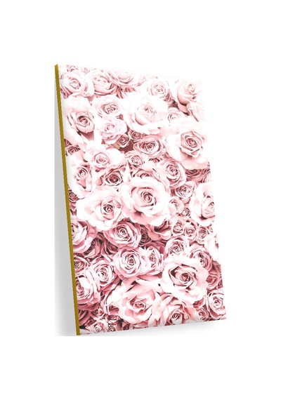 Cakasepetim Pembe Güller Ahşap Mdf Tablo