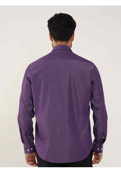 Dufy Mürdüm Erkek Regular Fit Düz Brent Düğmeli Yaka Uzun Kol Gömlek - 102264-mürdüm Mürdüm Dufy Mürdüm Erkek Regular Fit Düz Brent Düğmeli Yaka Uzun Kol Gömlek - 102264-mürdüm Mürdüm