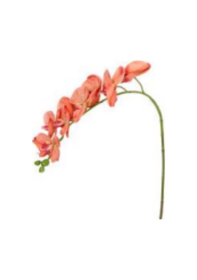 Yapay Çiçek Orkide Gerçek Dokulu Somon 95 Cm. Çok Renkli