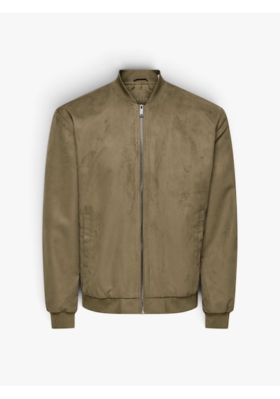 Only & Sons Onslucas Fake Suede Bomber Otw Noos Erkek Kahverengi Mont - 22027463