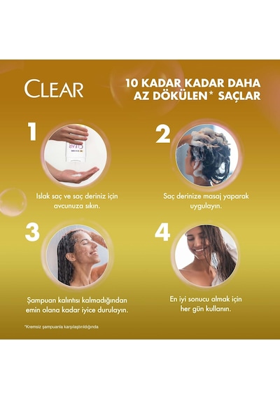 Clear Women Zencefil Özlü Kepeğe Karşı Etkili Şampuan 350 ML