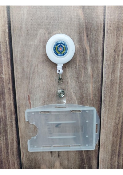 Polis Damla Etiket Yoyo Yaka Kartlığı Yatay Dikey Kart Koruyucu