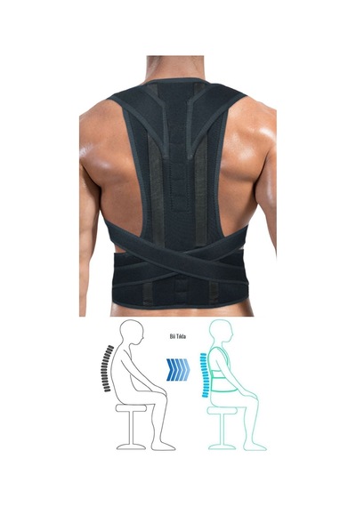 Balenli Manyetik Dik Duruş Korsesi Unisex 001