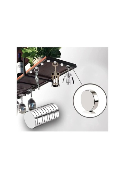 Dünya Magnet 15 Adet - Yuvarlak Neodyum Mıknatıs, Çap: 10x2 Mm, Güçlü Magnet, N35 Kalite