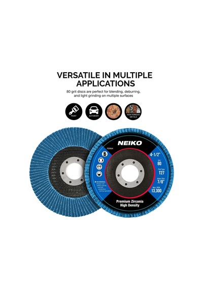 Tr 11256a 10 Paket Jumbo Zirkonya Flap Diskler Açı Öğütücü İçin 4-1/2, 80 Grit Flapper Tekerlek, Düz T27 Taşla