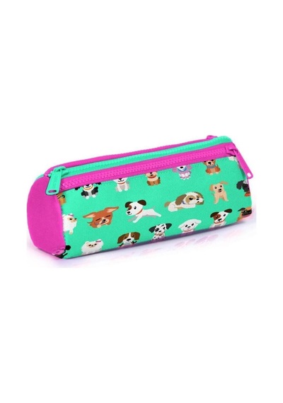 Su Yeşili Neon Pembe Köpek Çok Renkli
