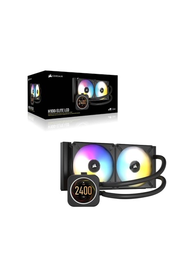 Corsair Cw 9060061 Ww Icue H100I Elite Lcd Ekran 240Mm Sıvı Işlem