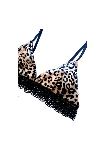 Deep Secret Leopar Mıcro Dantelli Bralet Ds200471br Çok Renkli
