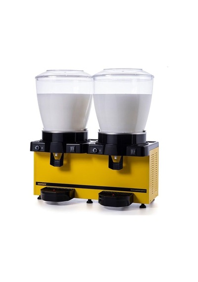 Samixir Panoramik Twin 22+22 Lt Karıştırıcılı Soğuk İçecek Makinesi Mm44-ay