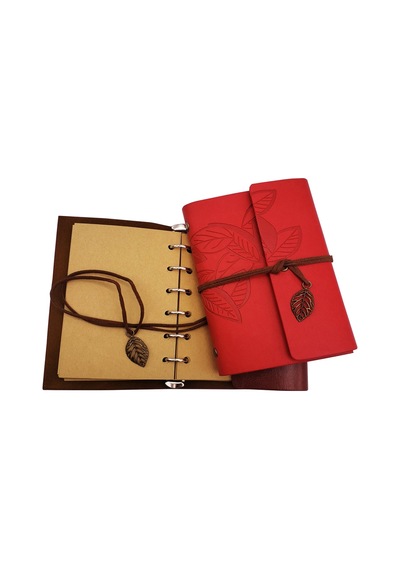 Küçük Boy Retro Deri Defter Çok Renkli