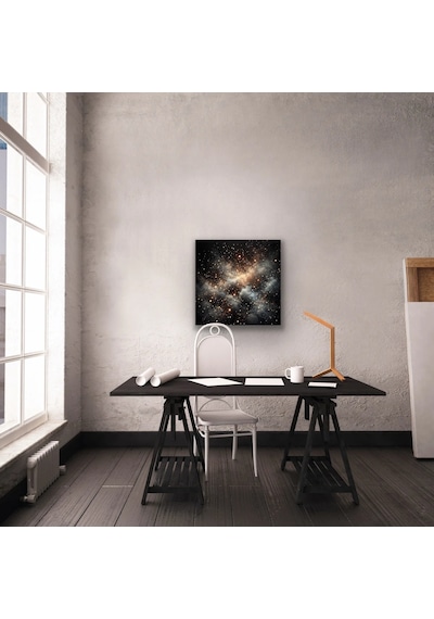 Uzay Boşluğu Kanvas Tablo 60x60cm Çok Renkli