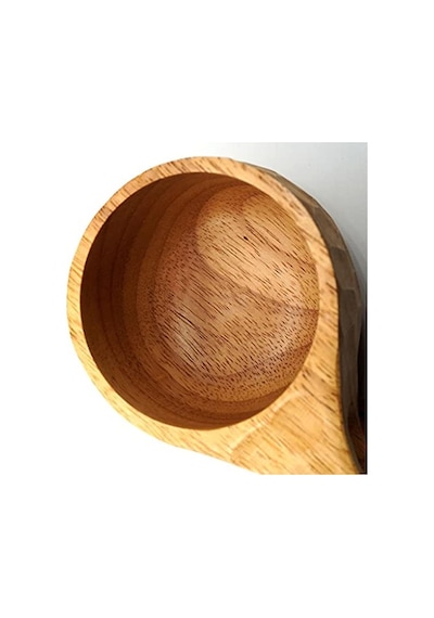 Desenli Kuksa Bardak Açık Ahşap