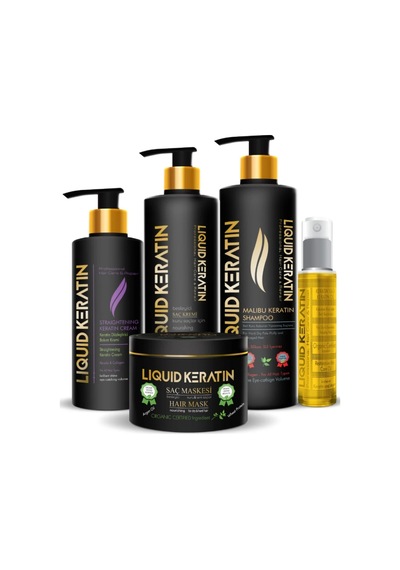 Liquid Keratin Düzleştirici Keratin Saç Bakım Seti 5'li