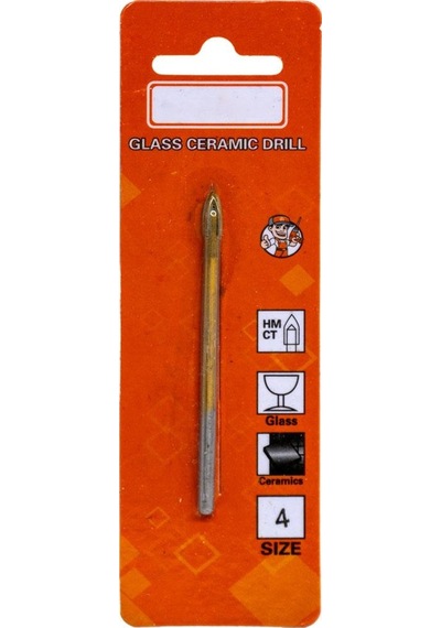 6170 Ok Tipi 4 Elmaslı Cam Fayans Delme Matkap Ucu 4 Mm