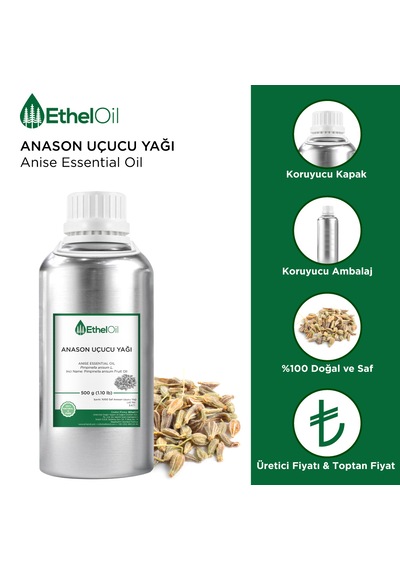 Anason Uçucu Yağı - 500 Gr Saf Ve Doğal Uçucu Yağ 500 G