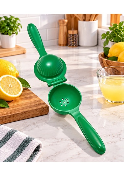 Tasarım Döküm Limon Sıkacağı Yeşil - Dayanıklı Narenciye Sıkacağı Renkli