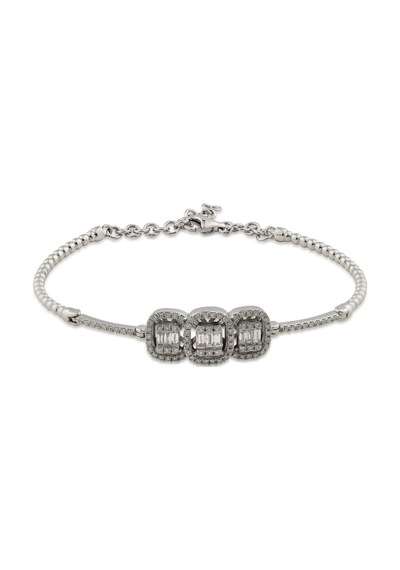 0,88 Ct Baget Pırlanta Bileklik