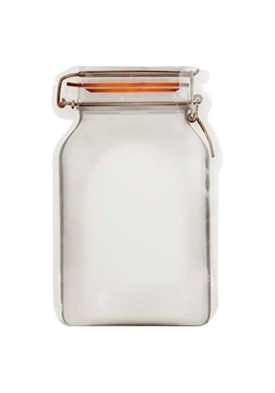 Kavanoz Kesim Kilitli Doypack 15,5x22 Cm - 50 Adet