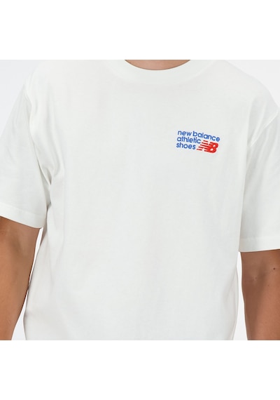 New Balance Lifestyle Erkek T-tshirt Beyaz