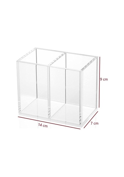 2 Bölmeli Pleksi Organizer Akrilik 10 X 15 Beyaz Diğer