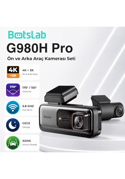Botslab 360+ G980h Pro Ön Ve Arka Araç Kamerası Seti