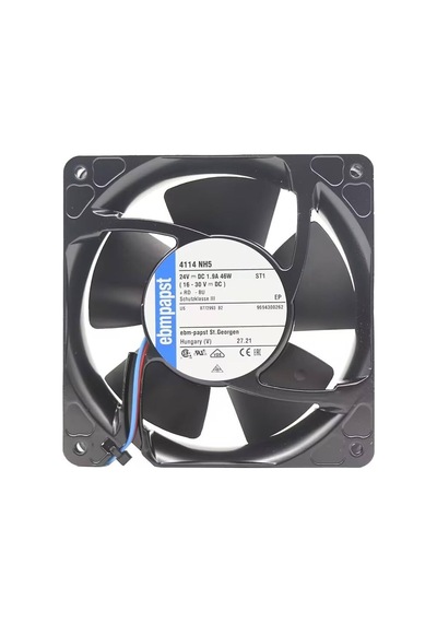 Ebmpapst 4114nh5 Aksiyel Soğutma Fanı 24v Dc 119x119x38 Mm - Yüksek Statik Basınçlı / Bilyalı Yataklı