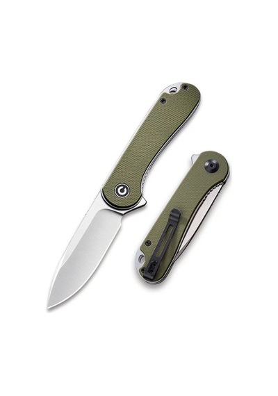 Civivi Elementum Green G10 Handle Satin Finished D2 Blade Kamp Çakı Yeşil