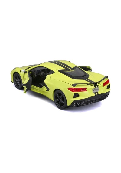 1:24 2020 Chevrolet Corvette Stingray Coupe Z51 Sarı 31527-02 Çok Renkli