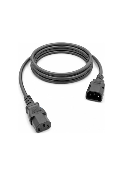 Power Uzatma Güç Kablosu - C13 To C14 Bakır Kablo - 1.8 Metre