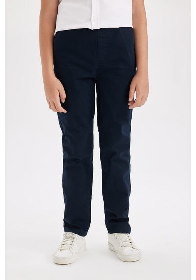 DeFacto Erkek Çocuk Düz Paça Beli Lastikli Cepli Lacivert Basic Düz Gabardin Okul Pantolonu T8850A624AUNV253 DeFacto Erkek Çocuk Düz Paça Beli Lastikli Cepli Lacivert Basic Düz Gabardin Okul Pantolonu T8850A624AUNV253