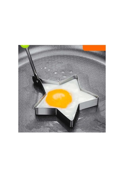 Metalik Yıldız Şeklinde Metal Omlet Yumurta Ve Krep Kalıpları Evimdeyokyok