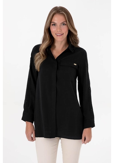 U.s. Polo Assn. Getre-tnk Siyah Kadın Gömlek 2240010 Siyah