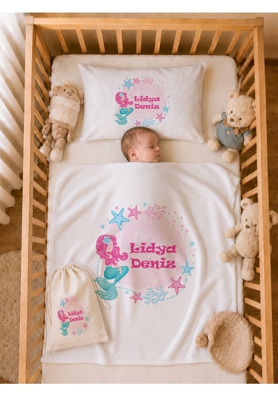 Pia Baby Kız Bebek İsimli %100 Pamuk Hastane Çıkışı 6 Parça Tulum Şapka Eldiven Hediye Seti 2073tybk0x Krem