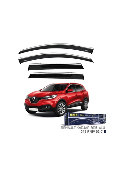 Renault Kadjar Niken Kromlu Cam Rüzgarlığı 4lü Set 2015 ve Üstü
