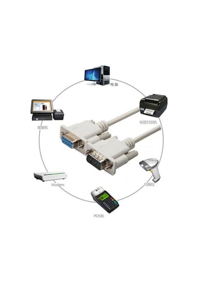 Rs232 Dişi Erkek Kablo Rs232 Seri Com Uzatma Kablosu Db9 Dişi Erkek Kablo 10m