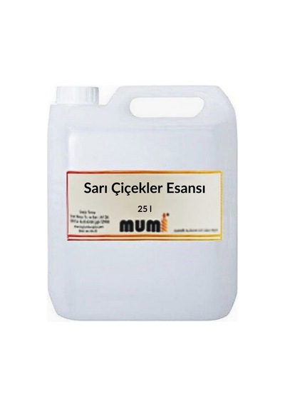 Sarı Çiçekler Mum Esansı 25 Litre