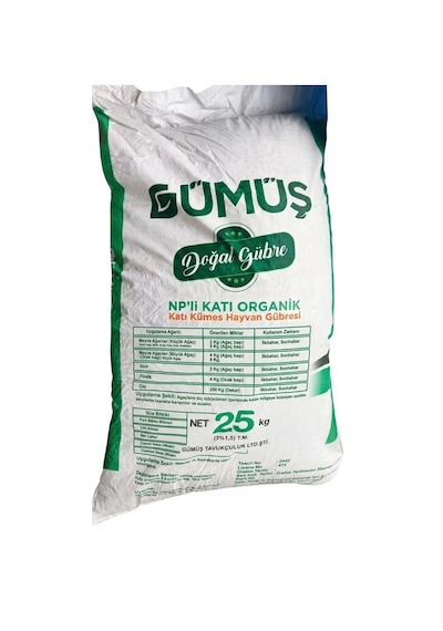 25 Kg Organik Doğal Tavuk Gübresi
