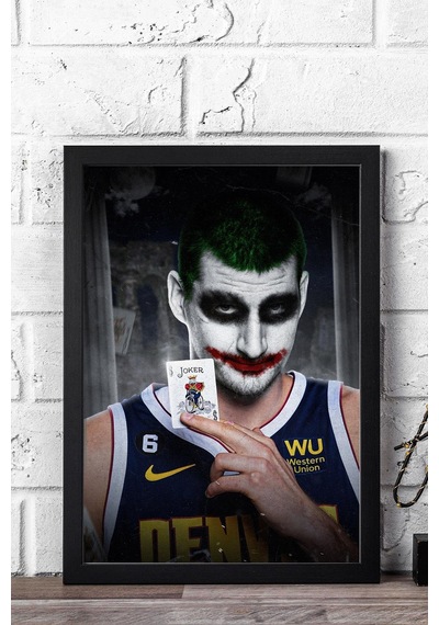Nikola Jokic Çerçeveli Tablo - Basketbol Nba Posteri Tablo