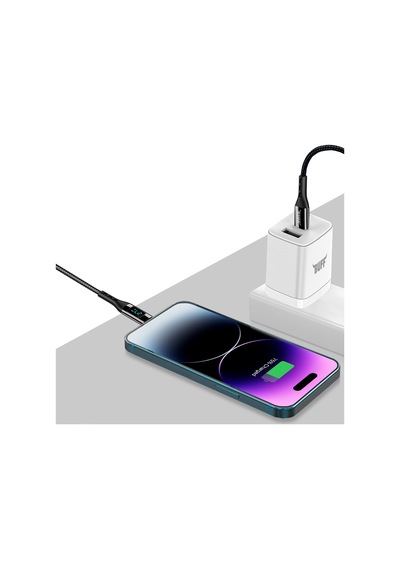 Buff Bl73 27w Type-c To Lightning 1.2m 3a Pd Dijital Ekranlı Da