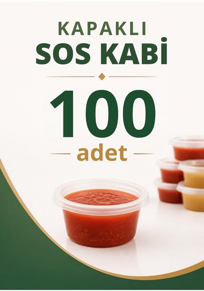 100 Adet 60 Ml Sızdırmaz Mini Saklama Kabı Sosluk Buzluk Kabı Mıt1366 Şeffaf
