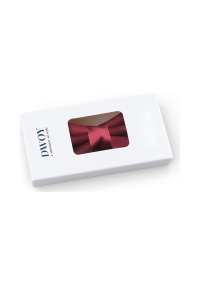 Dwoy Erkek Bordo Saten Papyon-713