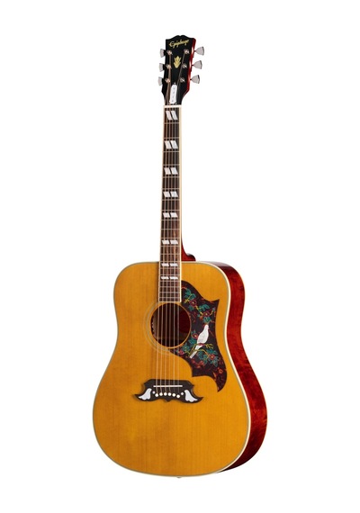 Epiphone 1963 Dove Reissue Elektro Akustik Gitar Antique Natural